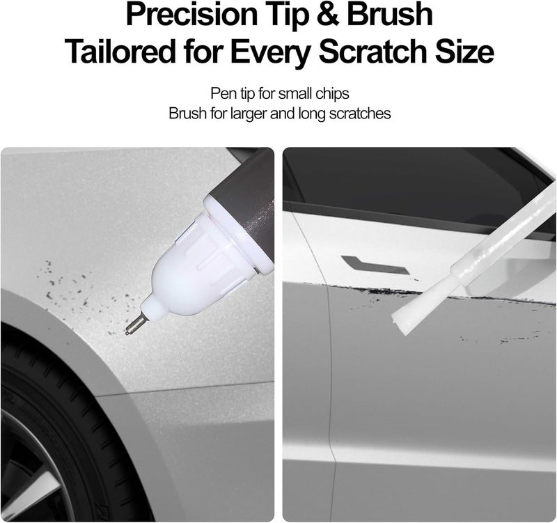 Gen2Magic Pearl White Touch Up Paint Pen Kit for Telsa Y 3 S X [Clear Coat Included], PPSW Color Match for Scratches, Rock Chips, Bumper Dings, Easy Scratch Repair & Rust Remover for Tesla Owners - Image 4